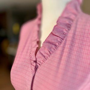 Brooks Brothers Sleeveless Ruffle Button-Down Blouse - Size 0 🌸